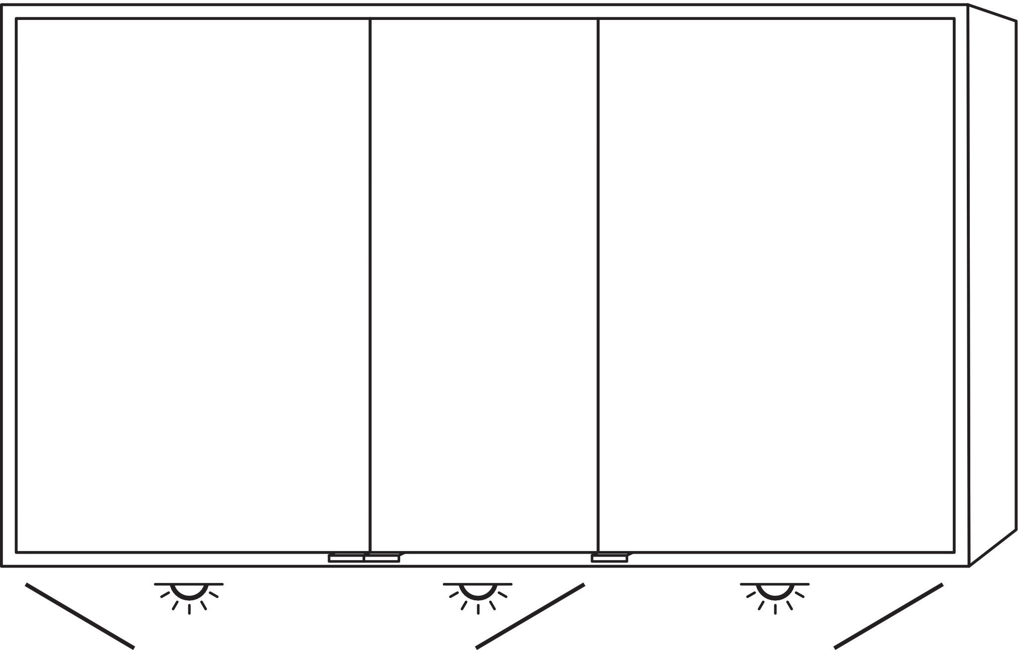 Sanipa Wandvorbau Spiegelschrank „Milo“ 1300 × 750 × 168 mm in Schwarz (matt) Sanipa Wandvorbau Spiegelschrank „Milo“ 1300 × 750 × 168 mm in Schwarz (matt)