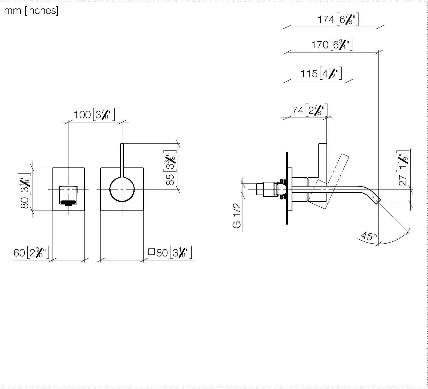 Waschtisch-Wand-Einhandbatterie ohne Ablaufgarnitur IMO Chrom 36861671 Waschtisch-Wand-Einhandbatterie ohne Ablaufgarnitur IMO Chrom 36861671