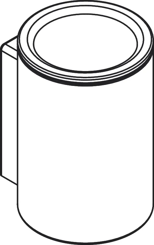 Hansgrohe AXOR Universal Circular Zahnputzbecher, Chrom, Wandmontage