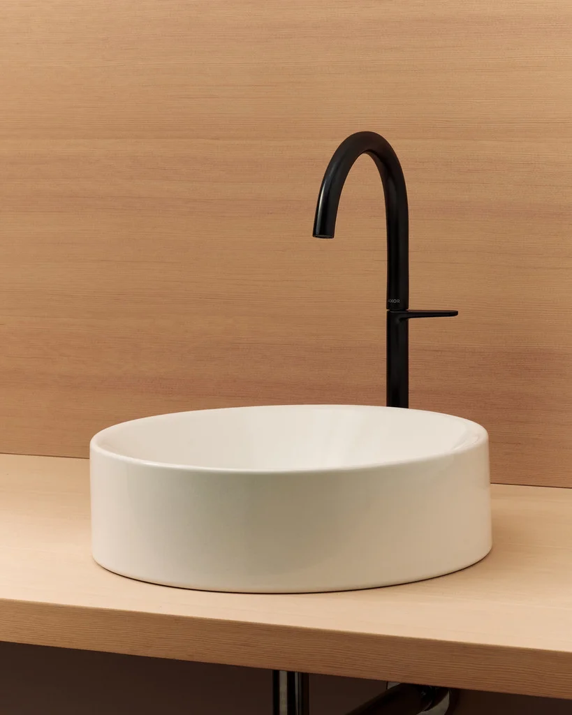 Hansgrohe AXOR MyEdition Platte 200 mm, Amerikanischer Nussbaum, abnehmbar