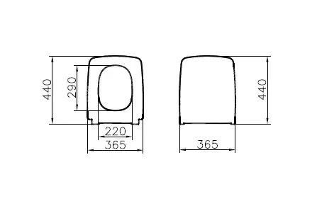 VitrA WC-Sitz Aquacare Metropole Slim Ersatzteil Weiß Hochglanz