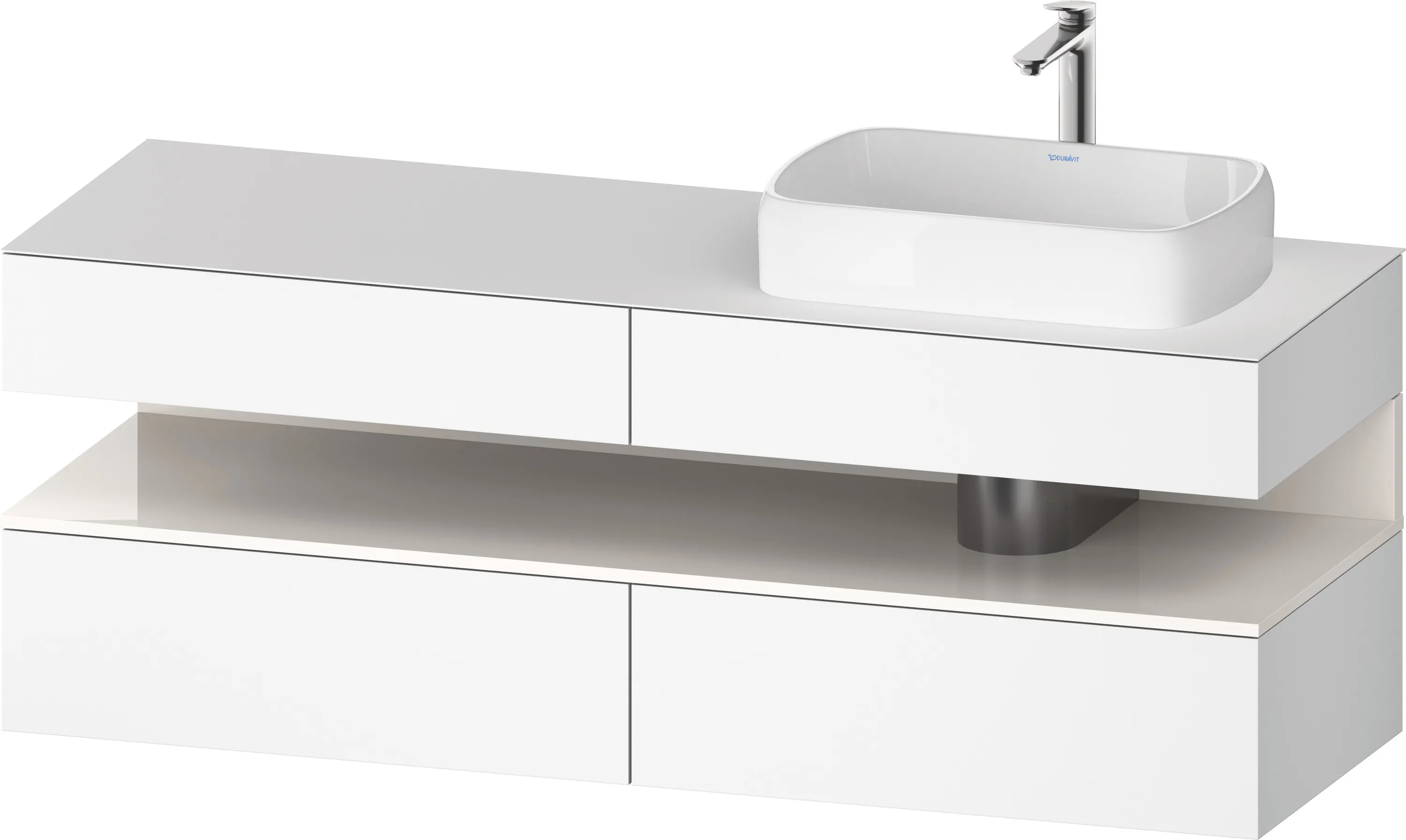Duravit Waschtischunterschrank wandhängend „Qatego“ 160 × 60 × 55 cm