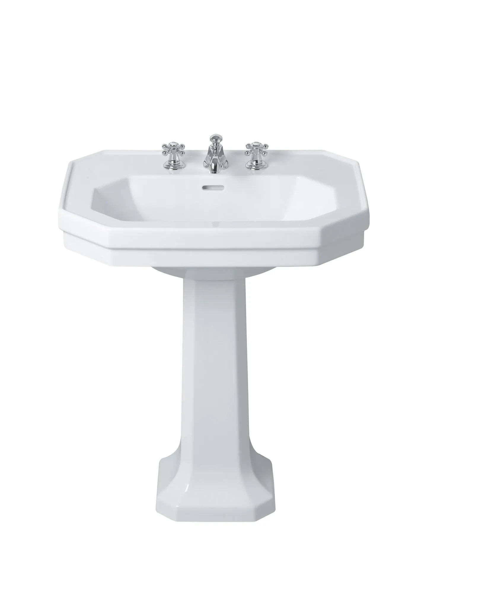 Waschtisch 1930 700 mm mit ÜL, mit HLB, 1 HL, weiß Größe: 70 × 50 cm / Oberflächenveredelung: ohne Oberflächenveredelung Waschtisch 1930 700 mm mit ÜL, mit HLB, 1 HL, weiß Größe: 70 × 50 cm / Oberflächenveredelung: ohne Oberflächenveredelung