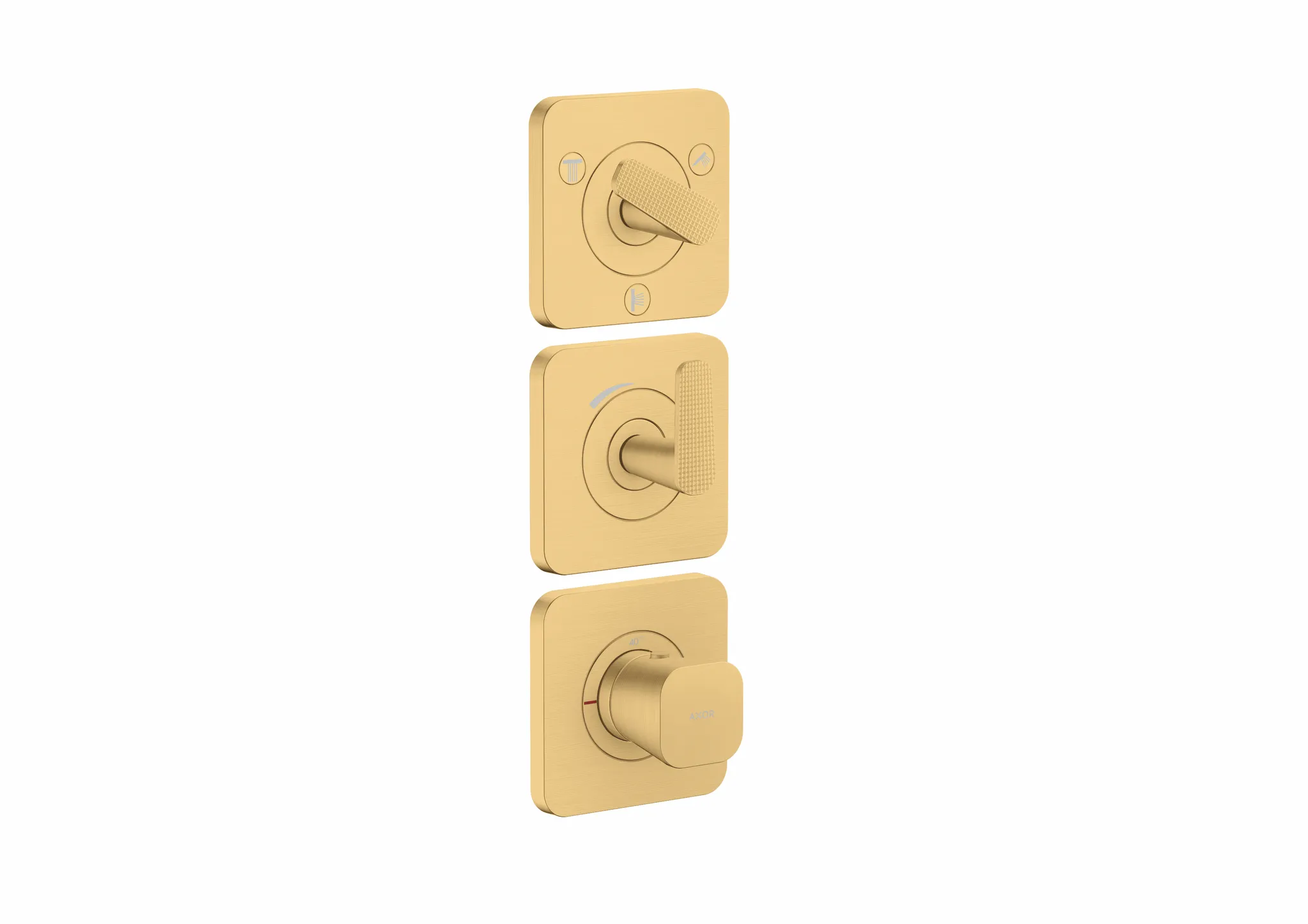 Hansgrohe AXOR Citterio C Thermostatmodul 380/120 UP FS Brushed Gold Optic, 3 Verbraucher, DN20, max. Durchfluss 30 l/min Hansgrohe AXOR Citterio C Thermostatmodul 380/120 UP FS Brushed Gold Optic, 3 Verbraucher, DN20, max. Durchfluss 30 l/min