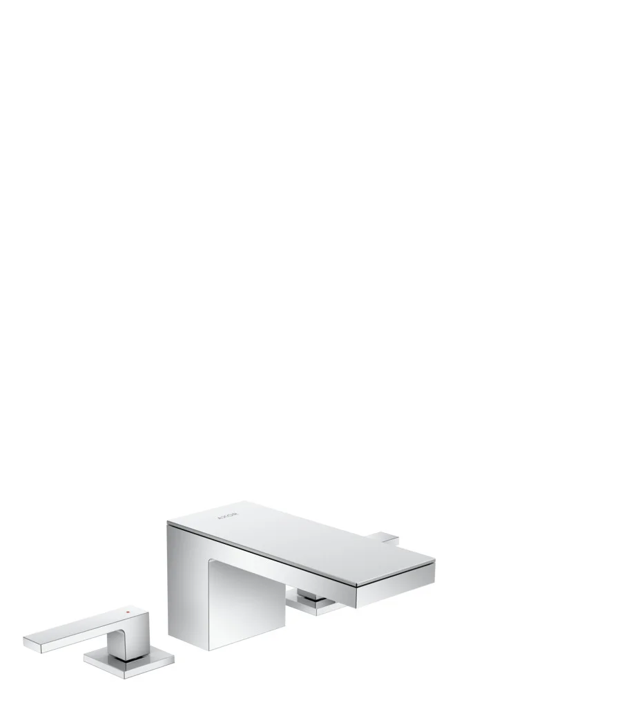 Hansgrohe AXOR MyEdition 3-Loch Waschtischarmatur Chrom, Ausladung 151 mm, Auslaufhöhe 70 mm, Hebelgriff, PowderRain Strahlart, max. Durchfluss 5 l/min, DN15 Anschluss