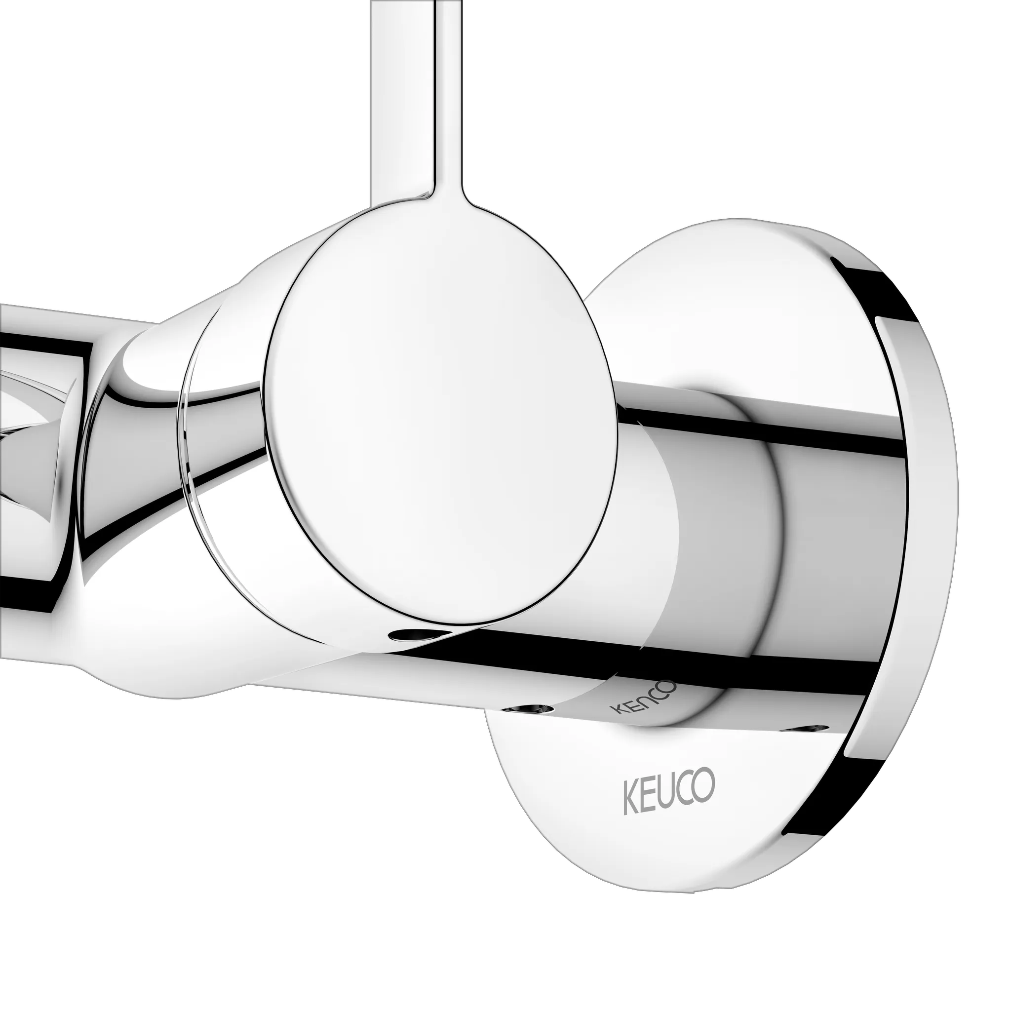 KEUCO IXMO Einhebel-Waschtischmischer Unterputz 1 Loch IXMO Pure für Wandmontage, rund Ausladung 197 mm/IXMO Pure verchromt