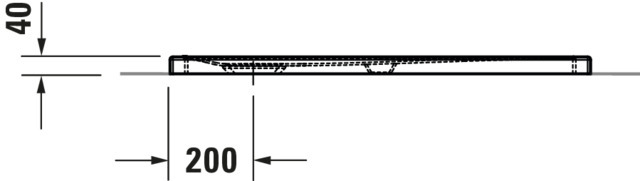 Duravit rechteck Duschwanne „Tempano“ 100 × 90 cm 