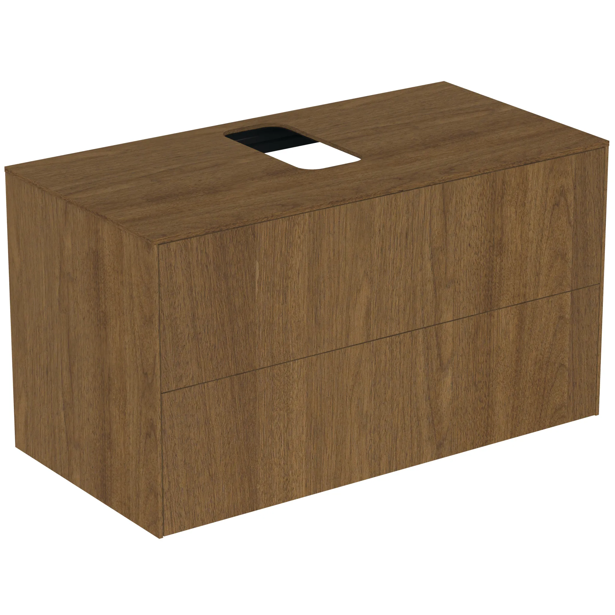 Ideal Standard Waschtischunterschrank „Conca“ 100,2 × 55 × 50,5 cm Walnuss dunkel Furnier Ideal Standard Waschtischunterschrank „Conca“ 100,2 × 55 × 50,5 cm Walnuss dunkel Furnier