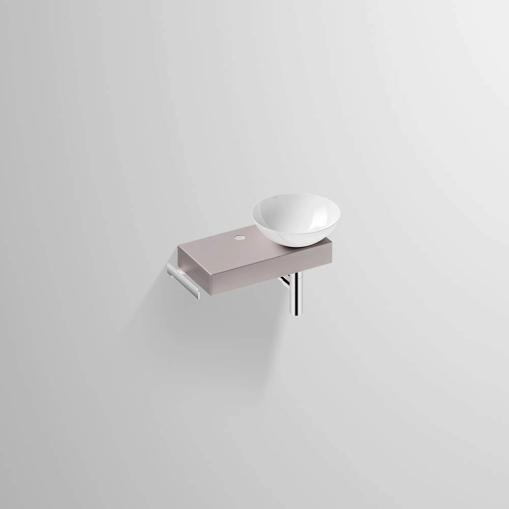 Alape Waschplatz „PN-Serie“ 320 × 400 mm in Oyster Matt, rechts Alape Waschplatz „PN-Serie“ 320 × 400 mm in Oyster Matt, rechts