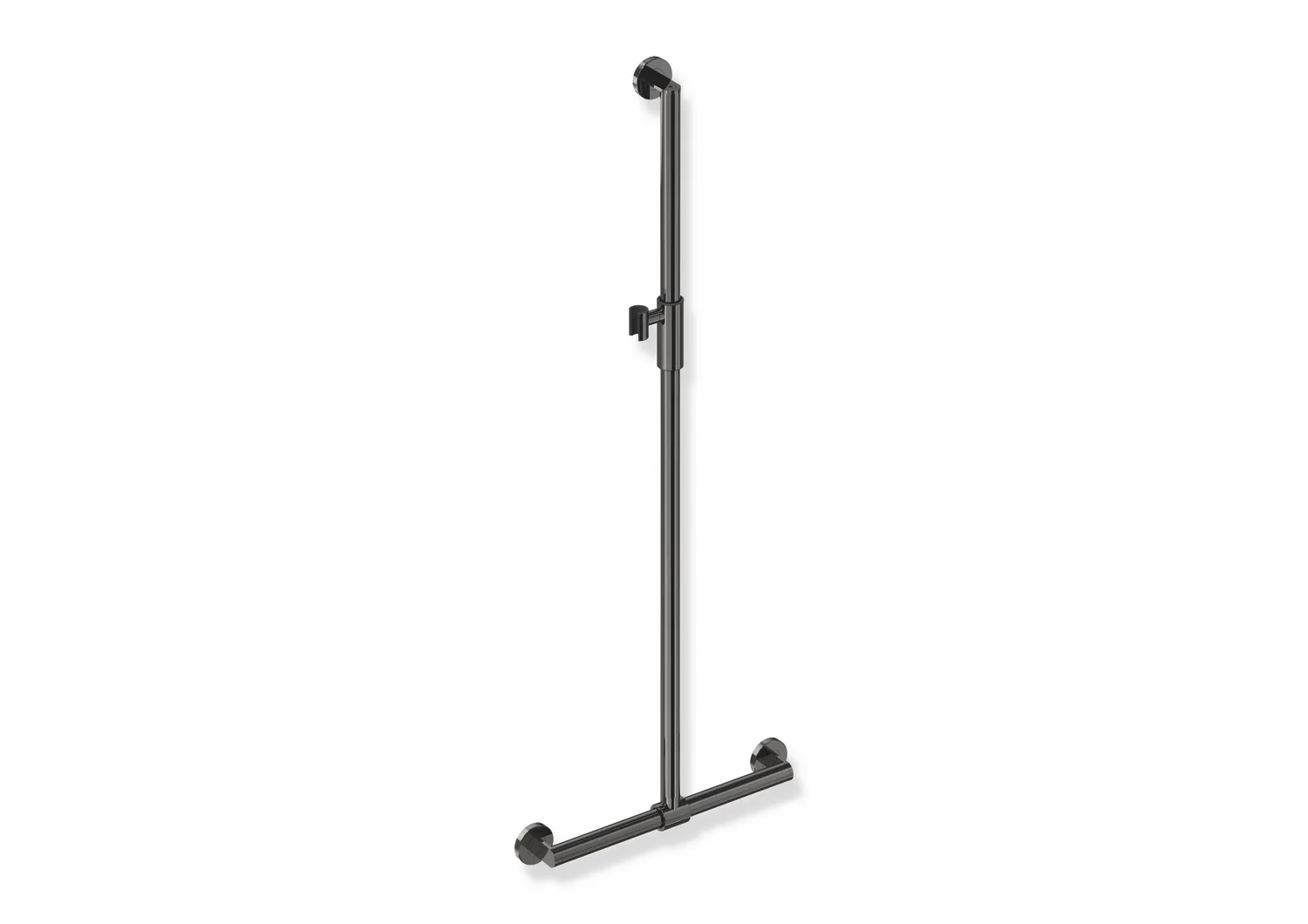 Duschhandlauf mit verschiebbarer Brausehalterstange, Edelstahl, PVD, mit magnetischem Brausehalter, senkrechte Länge 1250 mm, waagerechte Länge 457 mm, D: 32 mm, in Farbe CK (messing glänzend) Duschhandlauf mit verschiebbarer Brausehalterstange, Edelstahl, PVD, mit magnetischem Brausehalter, senkrechte Länge 1250 mm, waagerechte Länge 457 mm, D: 32 mm, in Farbe CK (messing glänzend)
