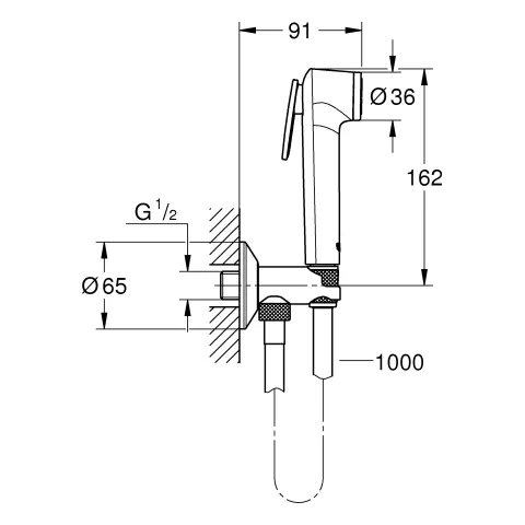 Wandhalterset Tempesta-F Trigger Spray 30 26358, mit selbstschließendem Absperrventil, 1 Strahlart, Handbrause mit Betätigungstaste, Brauseschlauch 1.500 mm, Absperrventil mit integriertem Brausehalter, chrom Wandhalterset Tempesta-F Trigger Spray 30 26358, mit selbstschließendem Absperrventil, 1 Strahlart, Handbrause mit Betätigungstaste, Brauseschlauch 1.500 mm, Absperrventil mit integriertem Brausehalter, chrom