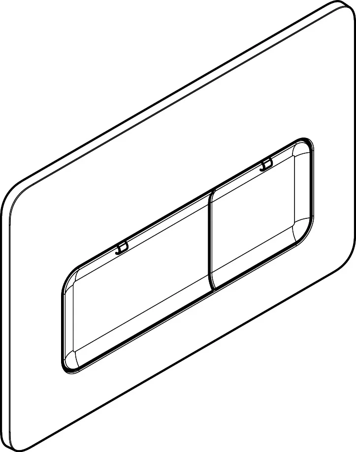 Hansgrohe iFrame Original Q Betätigungsplatte, weiß, für 2-Mengen-Spülsysteme, mechanisch, Wandmontage Hansgrohe iFrame Original Q Betätigungsplatte, weiß, für 2-Mengen-Spülsysteme, mechanisch, Wandmontage