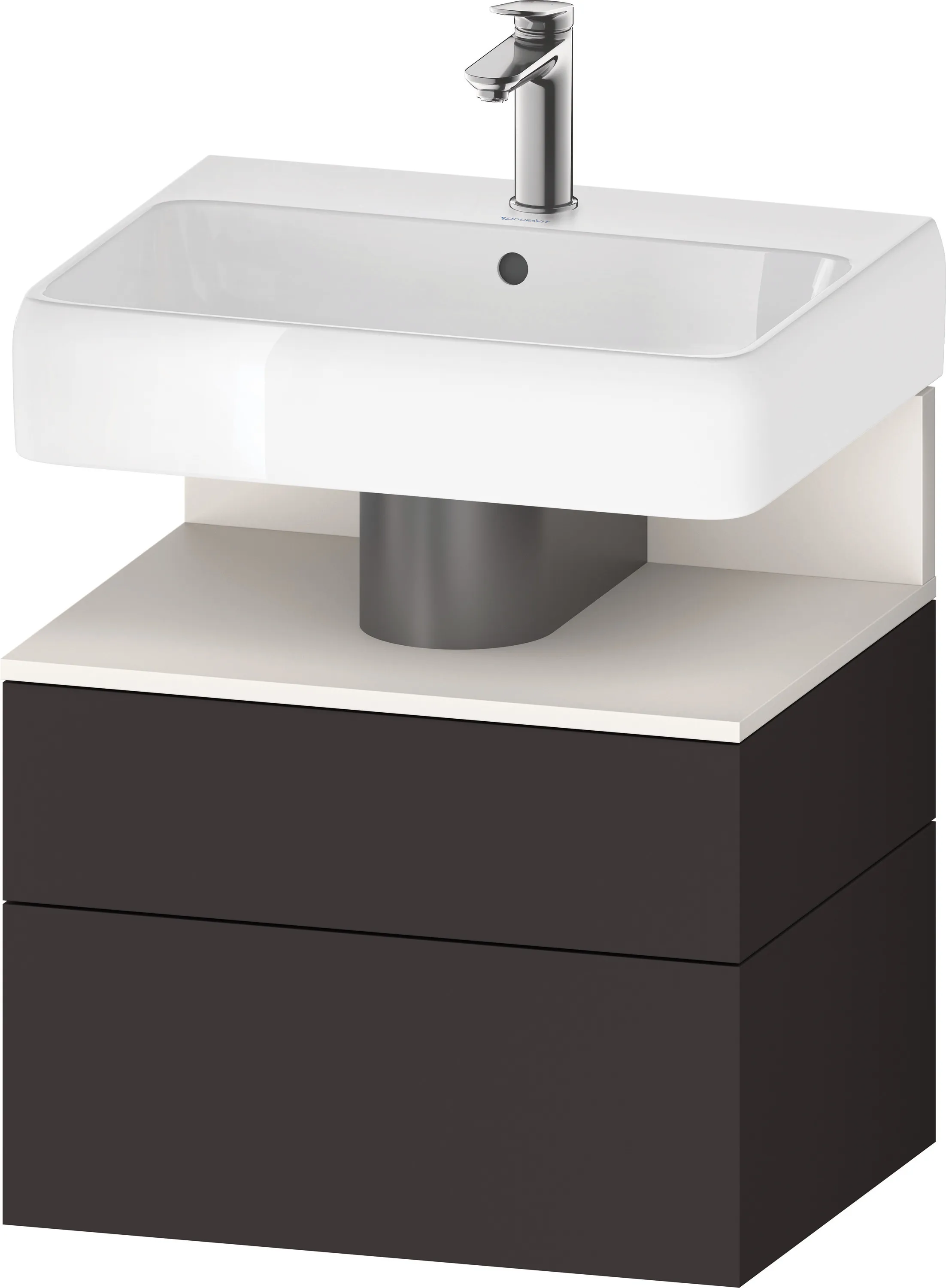 Duravit Waschtischunterschrank wandhängend „Qatego“ 59 × 59 × 47 cm in, ohne Beleuchtung Duravit Waschtischunterschrank wandhängend „Qatego“ 59 × 59 × 47 cm in, ohne Beleuchtung