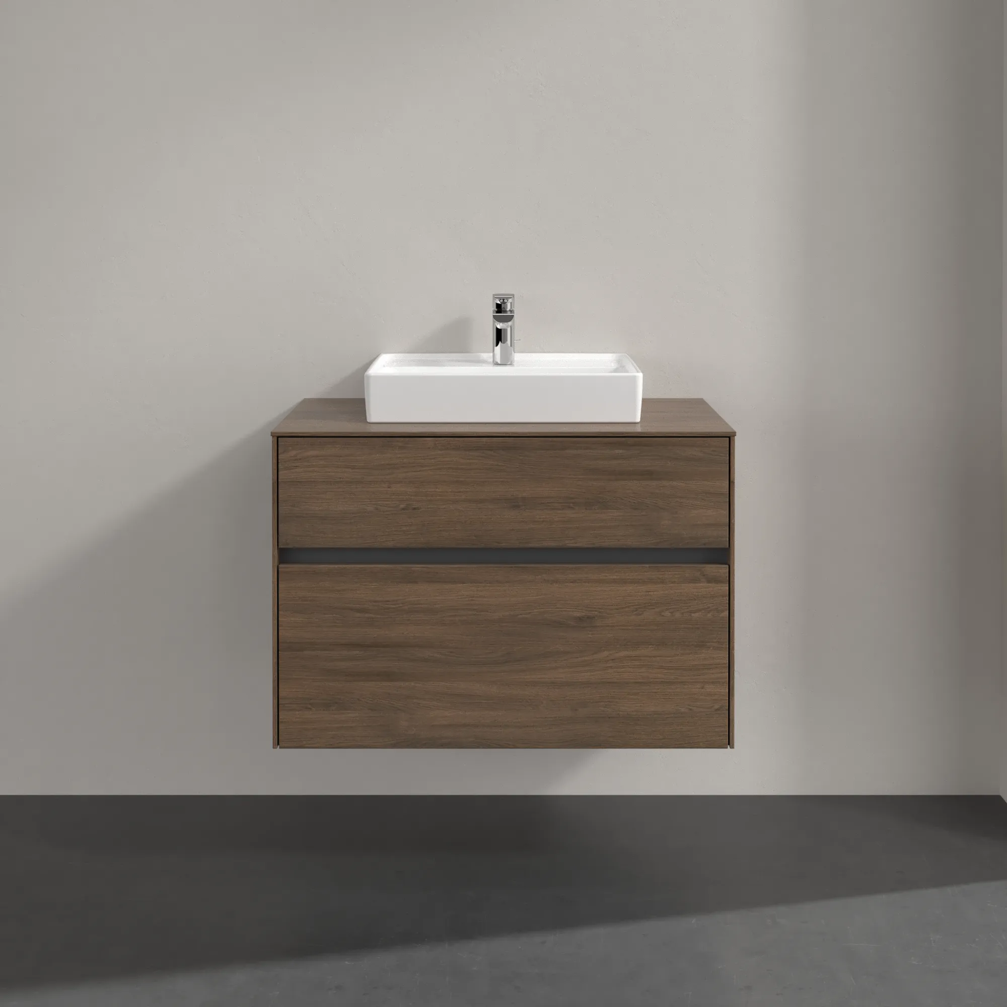 Villeroy & Boch Waschbeckenunterschrank Collaro C069B0 Arizona Oak, 800x548x500 mm, mit Beleuchtung und SoftClosing Villeroy & Boch Waschbeckenunterschrank Collaro C069B0 Arizona Oak, 800x548x500 mm, mit Beleuchtung und SoftClosing
