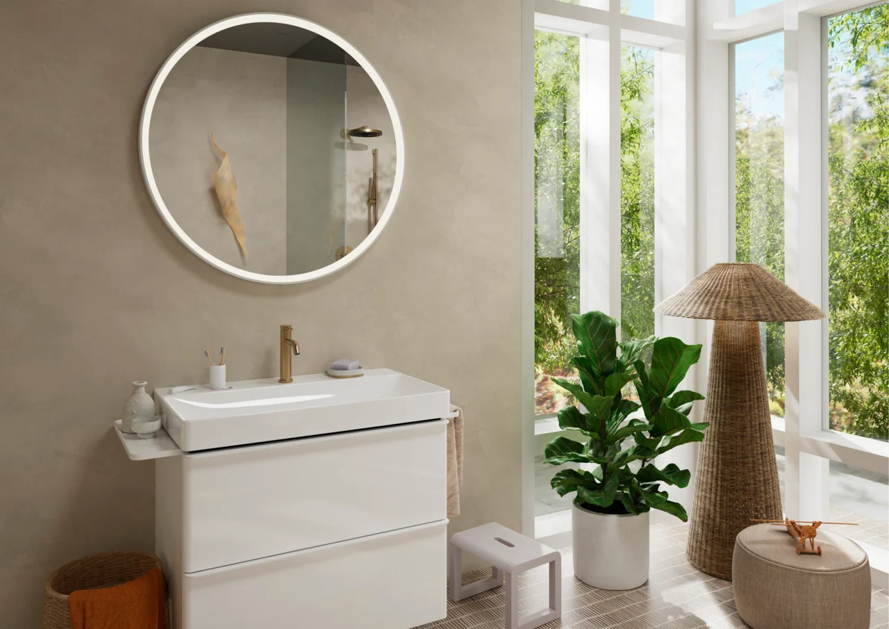 Hansgrohe ShowerSelect Comfort S Thermostat Unterputz, Brushed Bronze, 2 Verbraucher, einfache Installation, Sicherheitssperre bei 40°C