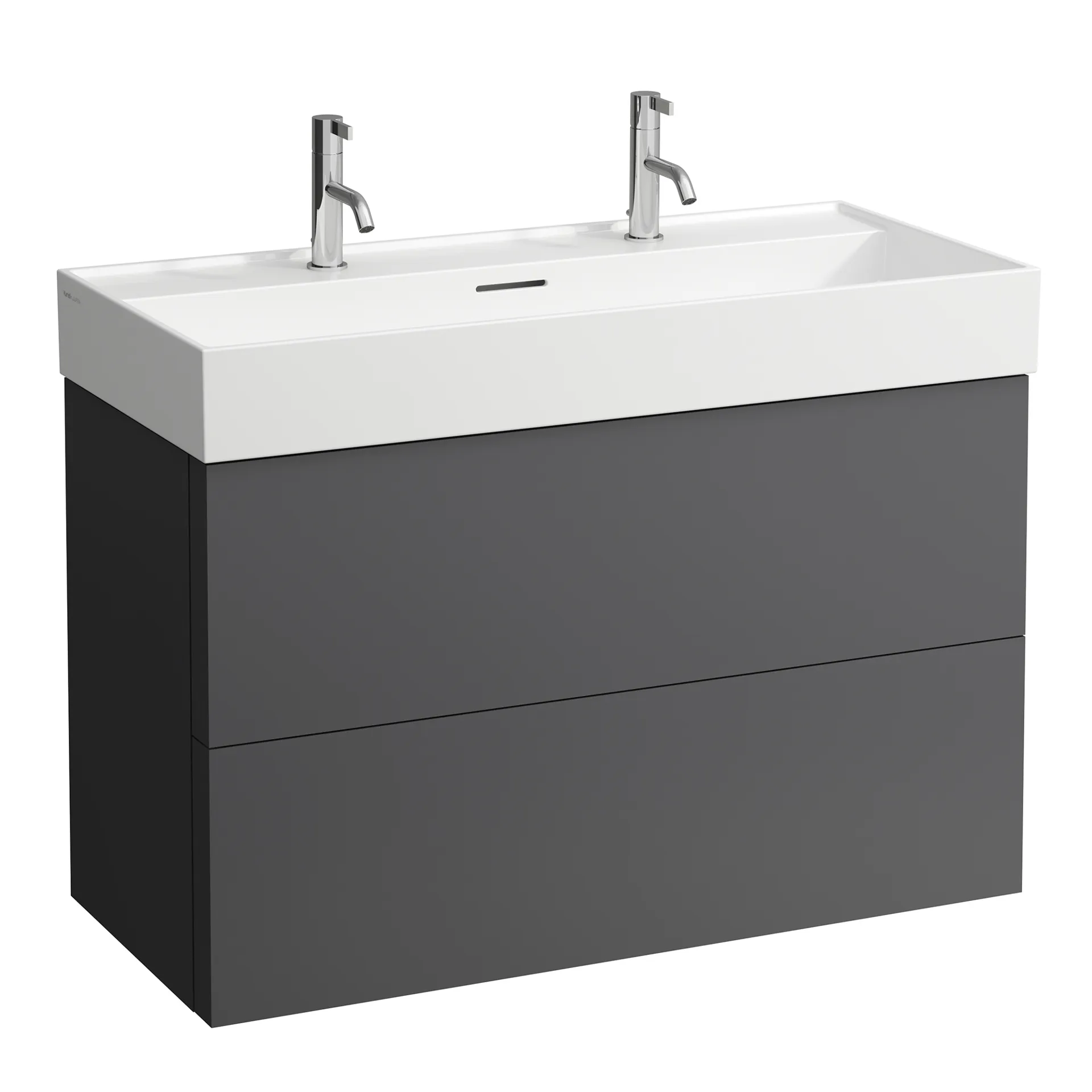 Laufen Waschtischunterbau „Kartell“ 450 × 600 × 985 mm Schiefergrau