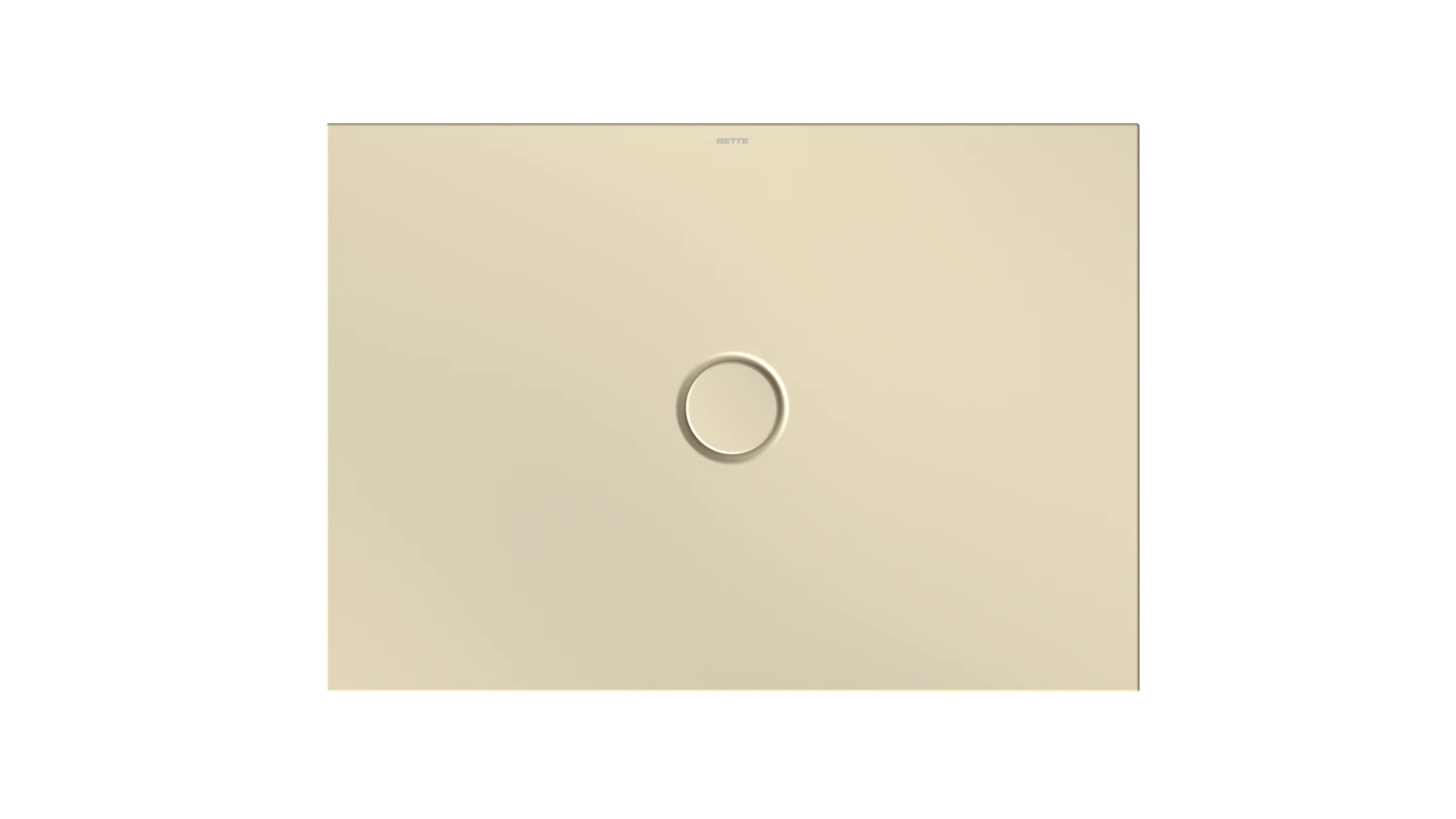 Bette rechteck Duschwanne „BetteFloor“ 1000 × 700 mm ohne Oberflächenbeschichtung, mit BetteGlasur Plus, ohne Wannenträger, in Cream