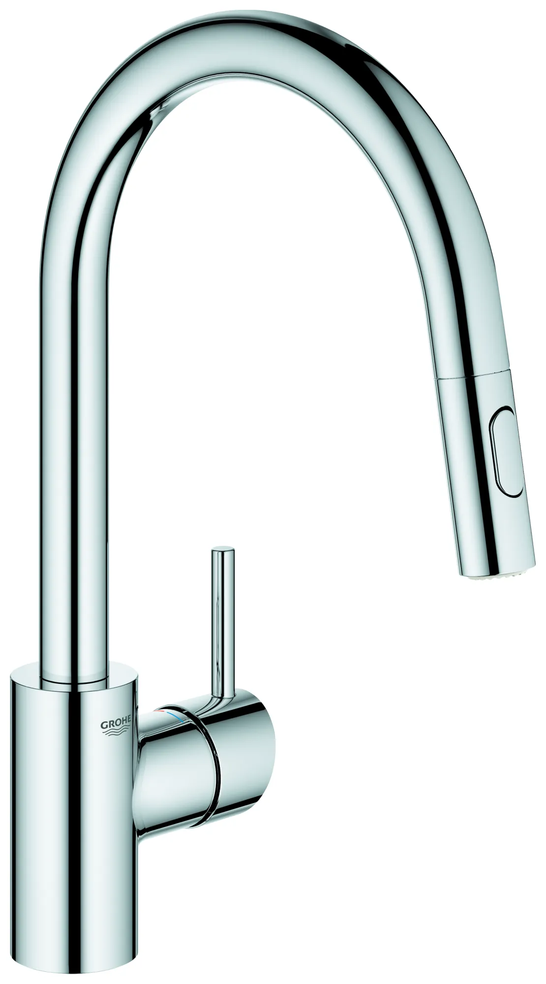 Grohe Concetto Einhand-Spültischbatterie ½, hoher Auslauf, Einlochmontage, herausziehbare Dual Spülbrause, chrom Grohe Concetto Einhand-Spültischbatterie ½, hoher Auslauf, Einlochmontage, herausziehbare Dual Spülbrause, chrom