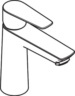 Hansgrohe Talis E Einhebel-Waschtischmischer 110 mit Zugstangen-Ablaufgarnitur, Chrom