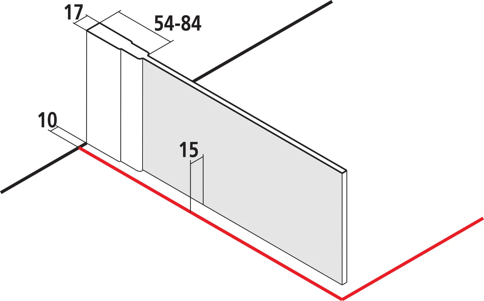 Kermi Duschdesign IBIZA 2000, WALK-IN, H 1850 mm, Gesamtbreite 725-755 mm, Silber Mattglanz Kermi Duschdesign IBIZA 2000, WALK-IN, H 1850 mm, Gesamtbreite 725-755 mm, Silber Mattglanz