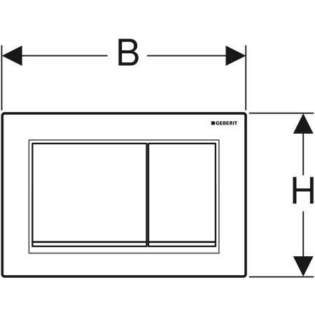Geberit Betätigungsplatte „Omega30“ Geberit Betätigungsplatte „Omega30“