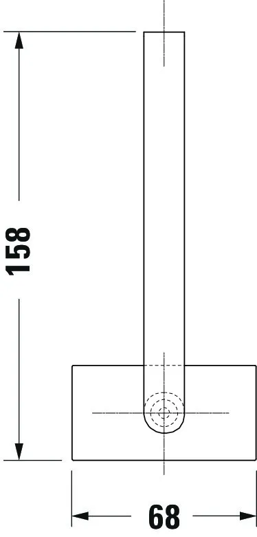Duravit Reservetoilettenpapierhalter „Karree“ 6,8 × 6,8 × 15,8 cm in Befestigung sichtbar Duravit Reservetoilettenpapierhalter „Karree“ 6,8 × 6,8 × 15,8 cm in Befestigung sichtbar