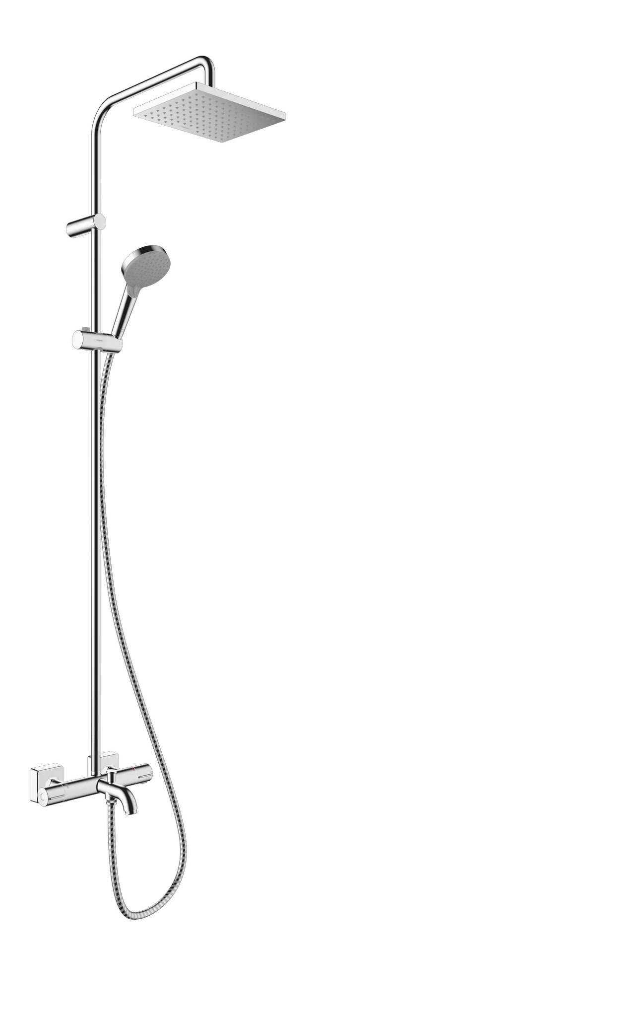 Hansgrohe Vernis Shape Showerpipe 230 1jet EcoSmart mit Wannenthermostat, Chrom Hansgrohe Vernis Shape Showerpipe 230 1jet EcoSmart mit Wannenthermostat, Chrom