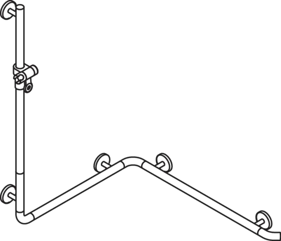 HEWI Haltegriff „System 800K“ in Rubinrot HEWI Haltegriff „System 800K“ in Rubinrot