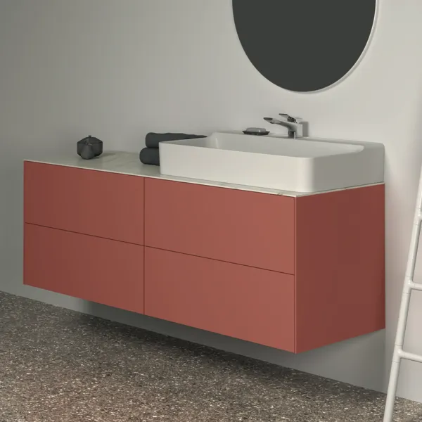 Ideal Standard Waschtischunterschrank Conca, 4 Auszüge, Push-Open mit Softclose-Einzug, ohne Platte, 1585x505x540 mm, Sunset Ideal Standard Waschtischunterschrank Conca, 4 Auszüge, Push-Open mit Softclose-Einzug, ohne Platte, 1585x505x540 mm, Sunset