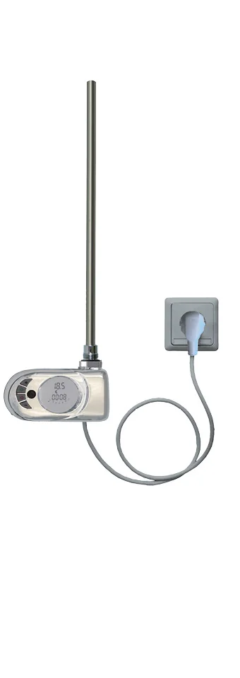 BEMM Elektroheizstab Serie N, Ausführung W, mit Raumregelung, Chrom, 1200 W, 230 V BEMM Elektroheizstab Serie N, Ausführung W, mit Raumregelung, Chrom, 1200 W, 230 V