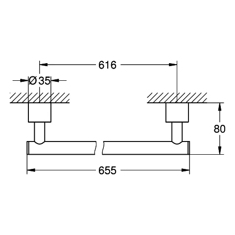 Badetuchhalter Atrio 40889 Badetuchhalter Atrio 40889