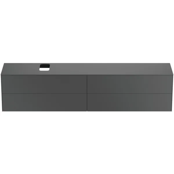 Ideal Standard Waschtischunterschrank Conca, 4 Auszüge, Anthrazit