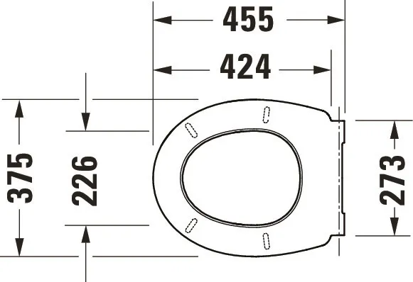 Duravit WC-Sitz 37,5 × 45,5 × 4,2 cm