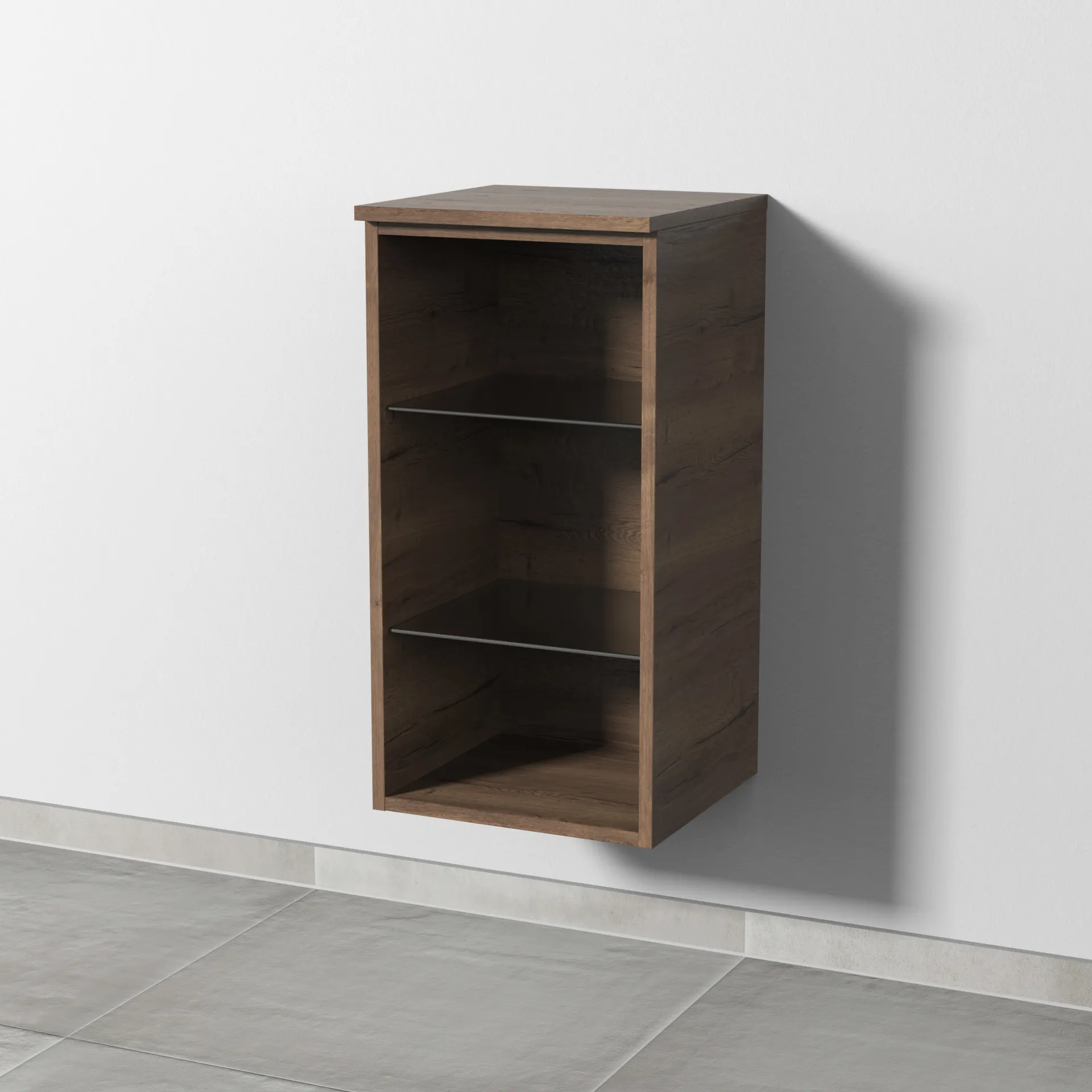 Sanipa Regal „3way“ 350 × 680 × 328 mm in Eiche Tabak