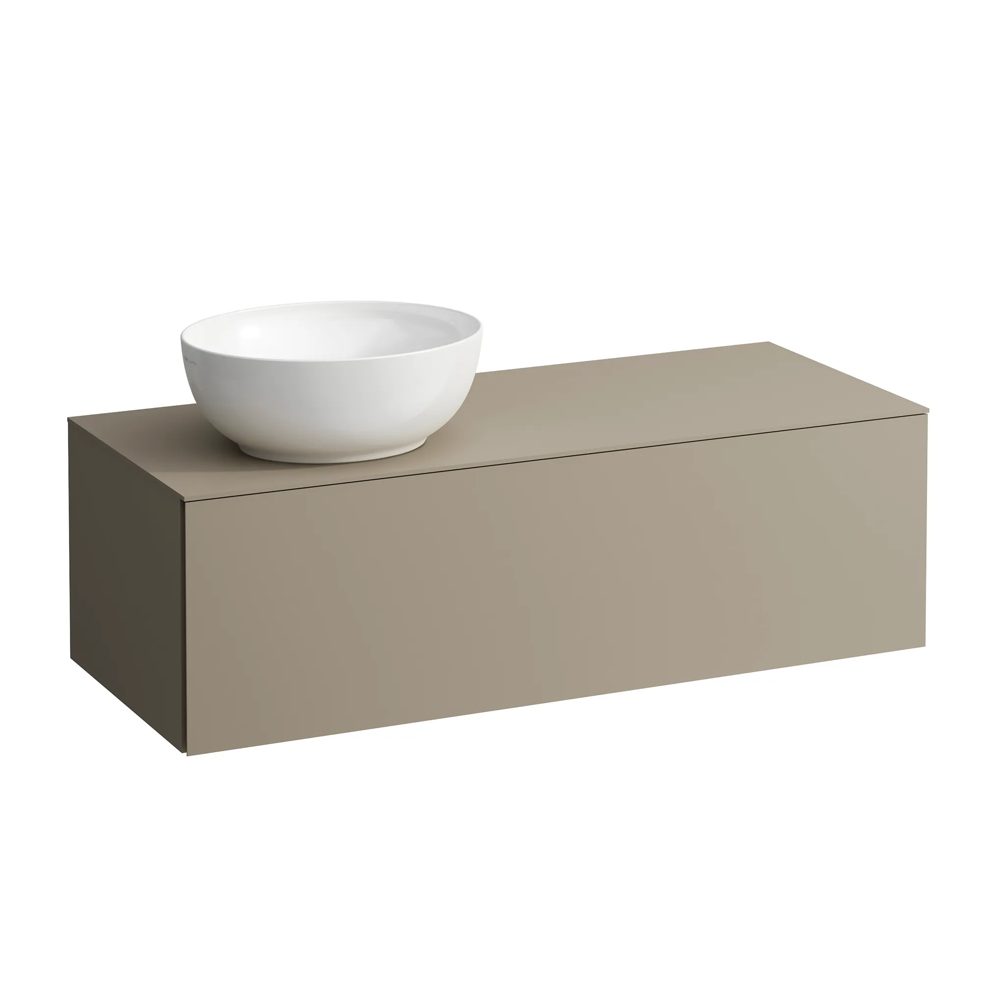 Laufen Schubladenelement „Ilbagnoalessi“ 1200 × 370 × 500 mm Perlbeige, ohne Hahnlochbohrung, links Laufen Schubladenelement „Ilbagnoalessi“ 1200 × 370 × 500 mm Perlbeige, ohne Hahnlochbohrung, links