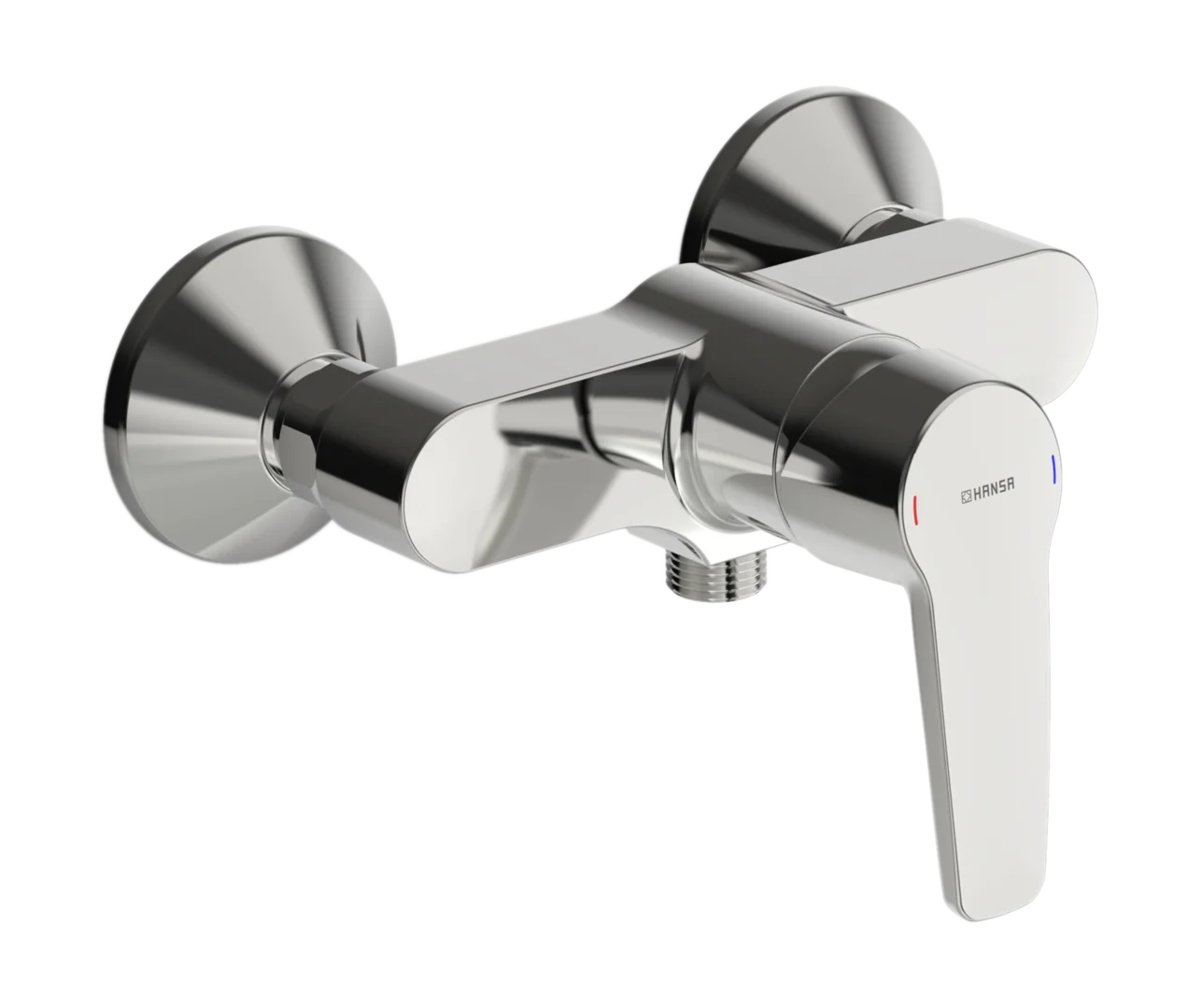 HansaPOLO Duscharmatur Hansapolo 2017 Einhebelmischer Brausebatterie 56 mm DN15 Chrom