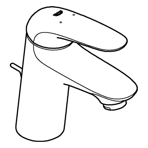 Einhand-Waschtischbatterie Eurostyle 23707_3, S-Size, Einlochmontage, geschlossener Metall-Hebelgriff, Zugstangen-Ablaufgarnitur 1 1/4'', chrom Einhand-Waschtischbatterie Eurostyle 23707_3, S-Size, Einlochmontage, geschlossener Metall-Hebelgriff, Zugstangen-Ablaufgarnitur 1 1/4'', chrom