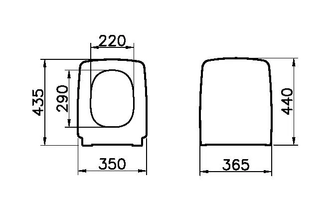 VitrA Metropole WC-Sitz ohne Absenkautomatik Duroplast Weiß Hochglanz