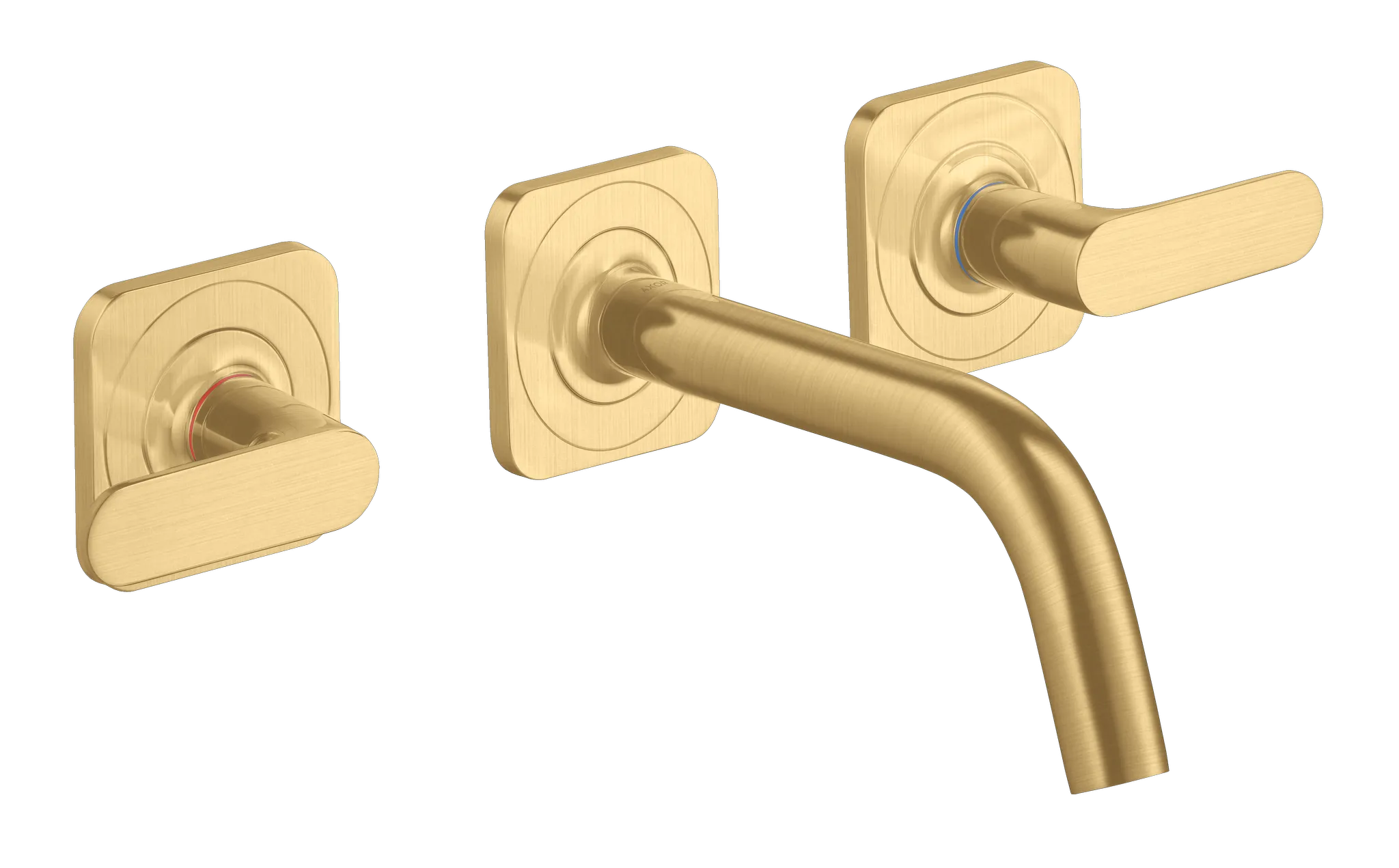 Hansgrohe AXOR Citterio M 3-Loch Waschtischarmatur Unterputz Brushed Gold Optic