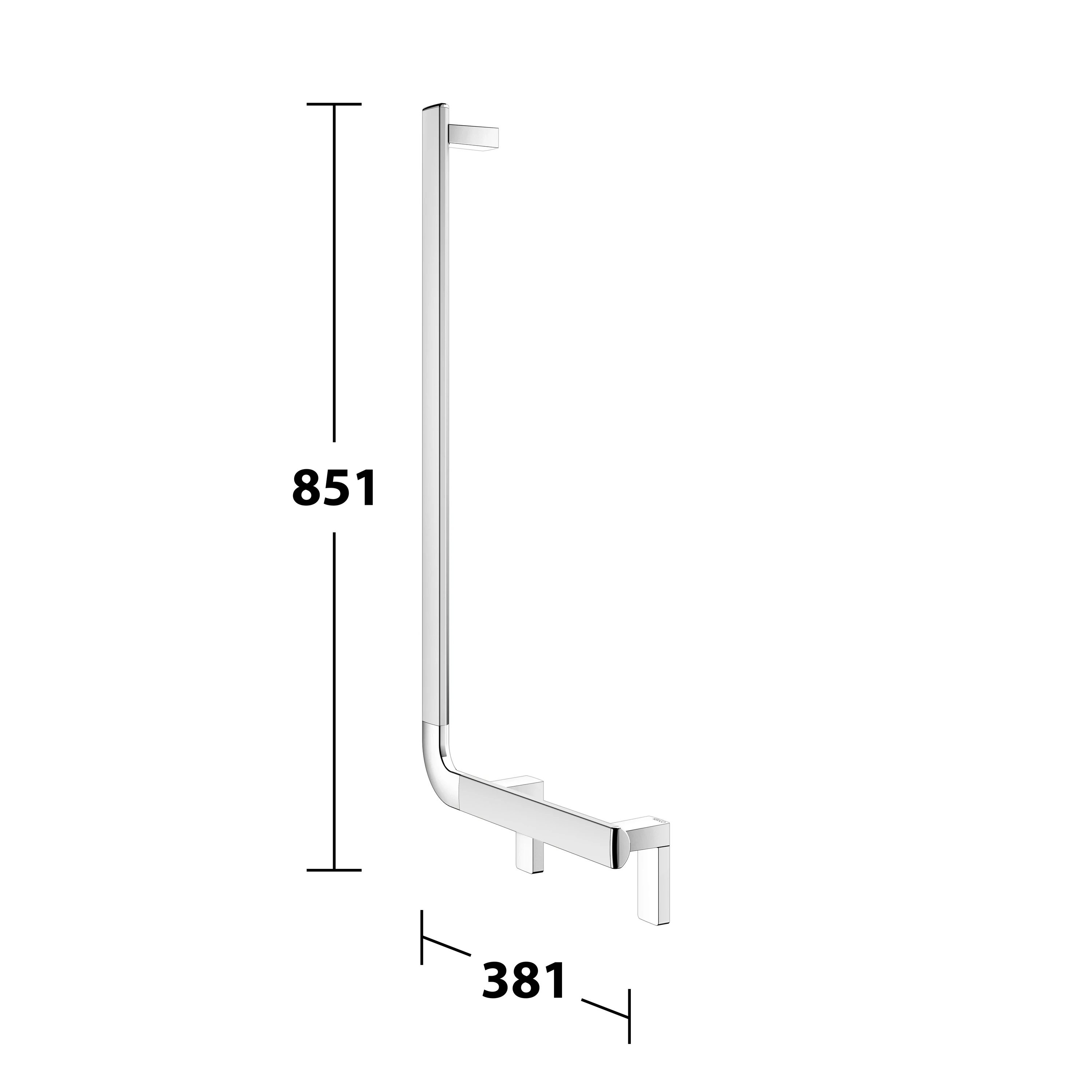 AXESS 35006170802 Winkelgriff 90 Grad links 400/800 mm silber-eloxiert