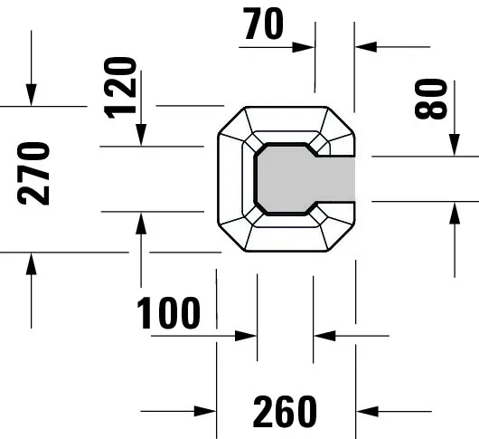 Standsäule 1930 für 043860, weiß Standsäule 1930 für 043860, weiß