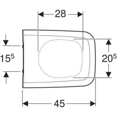 Set-WC Geberit Tiefspül-WC mit Geberit WC-Sitz