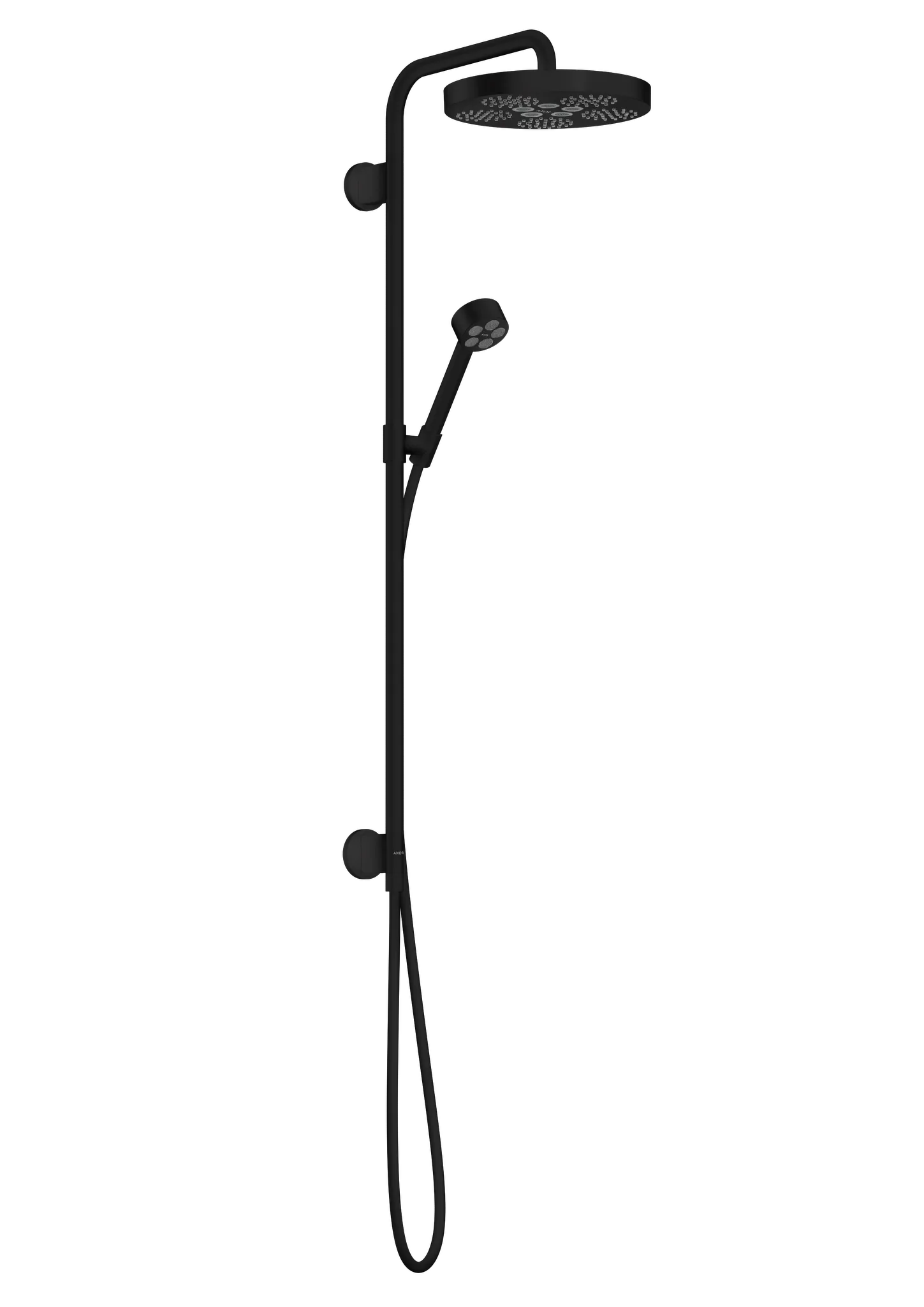 Showerpipe Axor One 280 1jetmit Handbrause chrom Farbe: Mattschwarz Showerpipe Axor One 280 1jetmit Handbrause chrom Farbe: Mattschwarz