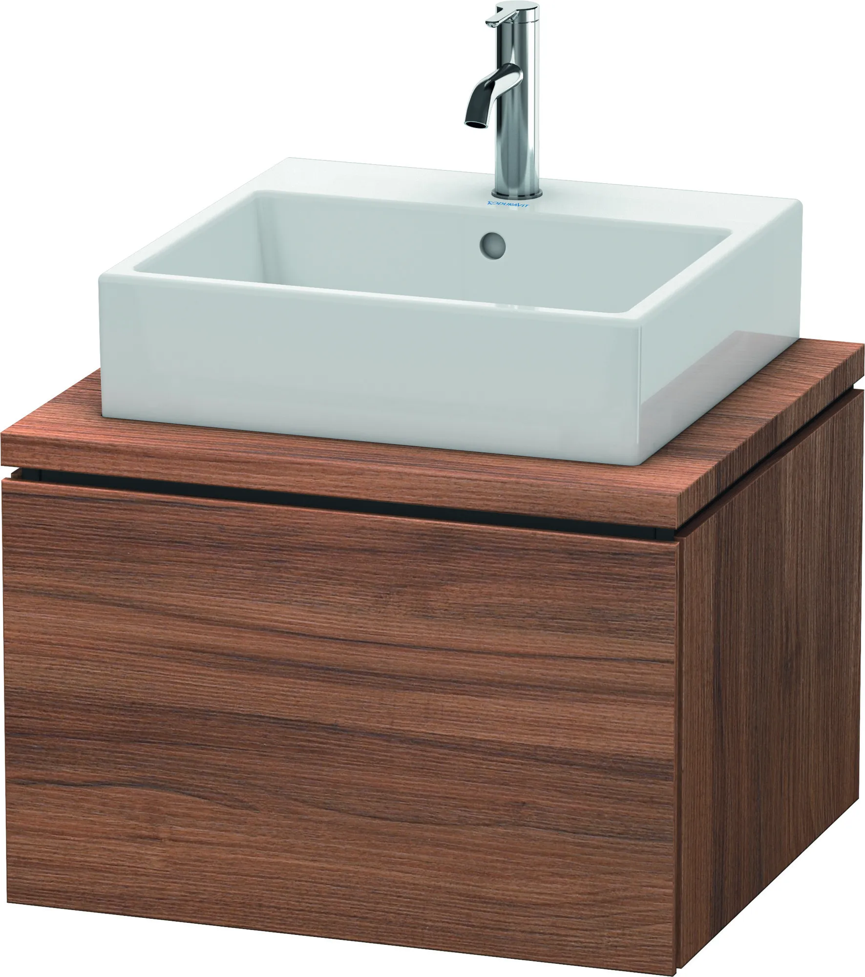Duravit Waschtischunterschrank wandhängend „L-Cube“ 62 × 40 × 54,7 cm Nussbaum Natur Duravit Waschtischunterschrank wandhängend „L-Cube“ 62 × 40 × 54,7 cm Nussbaum Natur