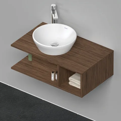 Duravit Waschtischunterschrank wandhängend „D-Neo“ 80 × 26 × 48 cm Nussbaum Dunkel Duravit Waschtischunterschrank wandhängend „D-Neo“ 80 × 26 × 48 cm Nussbaum Dunkel
