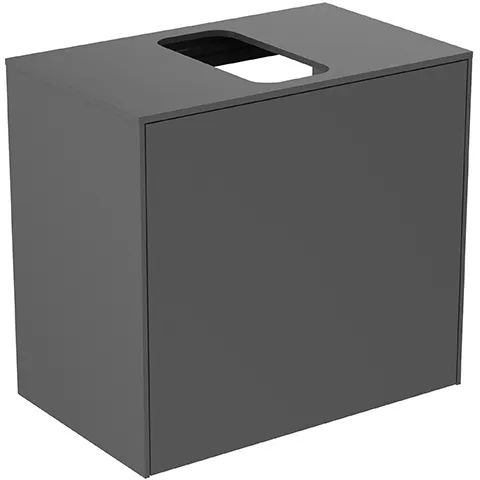 Ideal Standard Conca Waschtischplatte ohne Ausschnitt, Anthrazit, 602x373mm Ideal Standard Conca Waschtischplatte ohne Ausschnitt, Anthrazit, 602x373mm
