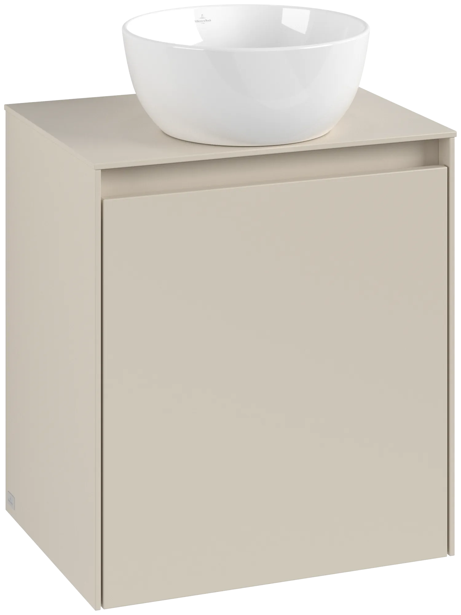 Villeroy & Boch Waschtischunterschrank „Collaro“ 500 × 548 × 380 mm Cashmere Grey, für Becken mittig, Anschlag rechts, mit Beleuchtung Villeroy & Boch Waschtischunterschrank „Collaro“ 500 × 548 × 380 mm Cashmere Grey, für Becken mittig, Anschlag rechts, mit Beleuchtung