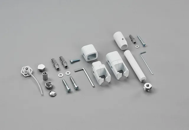 Raumteiler-Montageset für „Subway, Quaro“ in weiß Raumteiler-Montageset für „Subway, Quaro“ in weiß