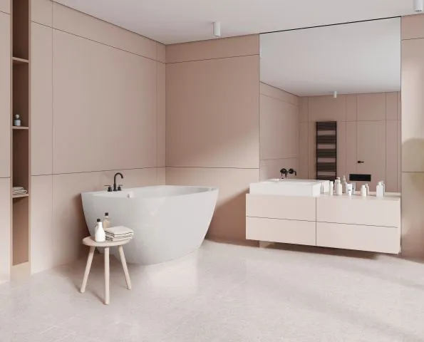 Hoesch Badewanne „LaBrillante“ vorwand rechteck 180 × 80 cm, rechts in Weiß