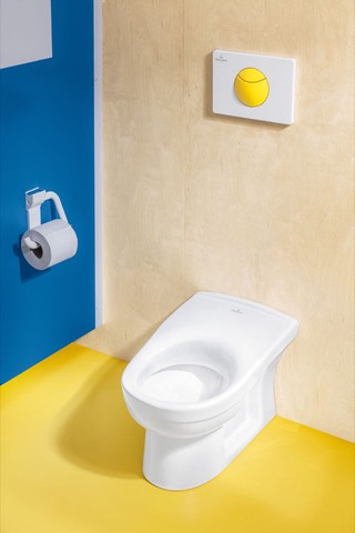 Tiefspül-WC für Kleinkinder O.novo Kids 469110, 295 x 440 x 310 mm, Oval, bodenstehend, Abgang waagerecht, Weiß Alpin